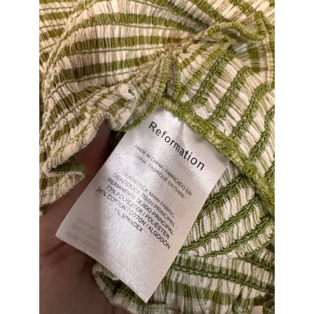 Reformation smocked top